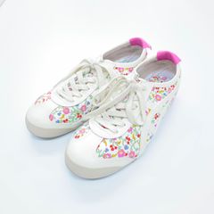 アージレ バイ ルコライン 花柄 厚底 ウェッジスニーカー ジップ 37