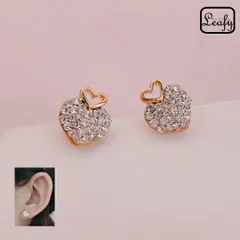 ハートピアス ぷっくり キラキラ ゴールド ミニ 華奢 レディース アクセサリー お出かけ デート パーティー 二次会 女子会 カフェ 旅行 ギフト プレゼント 母の日 誕生日 新生活 送料無料 即購入OK 最短当日〜翌日発送