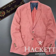 ハケット ロンドン HM MYF SUMMER TWEED LoroPiana LINEN TWEED イタリア製生地使用 ウール シルク リネン混 サマーツイード 2B テーラードジャケット ブレザー HM442093 定10.4万 066▼30207k05のサムネイル