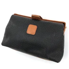 BALLY バリー クラッチバッグ セカンドバッグ 黒 茶色 レザー 総柄 鞄