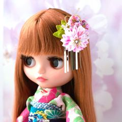 ピンク お人形 チャーム 女の子 縁起物 座敷童さん 守護 御守 かわいい