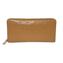 russet(ラシット) 長財布 - ブラウン ラウンドファスナー/型押し加工 レザー