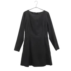 theory セオリー 長袖 ウールミックス ミニワンピース 2 グレー レディース 古着