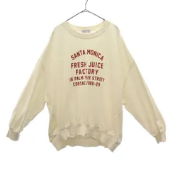 CIAOPANIC TYPY チャオパニックティピー プリント 長袖 トレーナー ONE ホワイト スウェット レディース 古着