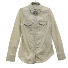 Levi's リーバイス 長袖 ウエスタンシャツ XS ブルー レディース 古着