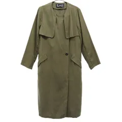 URBAN RESEARCH Sonny Label アーバンリサーチサニーレーベル ノーカラーコート Free カーキ レディース 古着