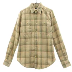 RALPH LAUREN SPORT ラルフローレンスポーツ チェック 長袖 コットンシャツ 2 ピンク×グレー レディース 古着