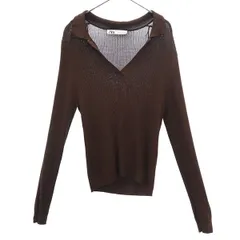 ZARA ザラ 長袖 セーター L ブラウン ニット レディース 古着