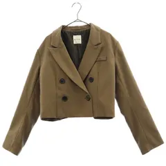 REDYAZEL レディアゼル ショート丈 ダブルブレスト ジャケット M ブラウン レディース 古着