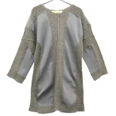 Theatre PRODUCTS シアタープロダクツ 切替 長袖 ミニワンピース グレー チュニック レディース 古着