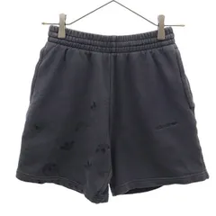 adidas アディダス トレフォイルロゴ ショートパンツ XS グレー メンズ 古着