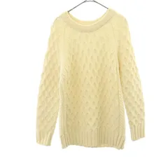 Mila Owen ミラオーウェン 長袖 ウール セーター F ホワイト 09WNT155075 レディース 古着