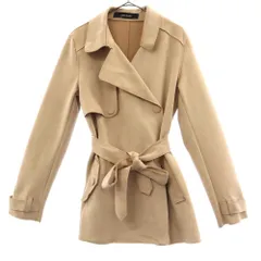 ZARA BASIC ザラベーシック トレンチコート XS ピンク レディース 古着