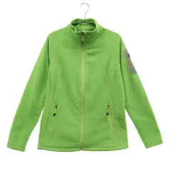 Eddie Bauer エディーバウアー アウトドア ロゴ刺繍 フリースジャケット PM グリーン ファーストアセント レディース 古着