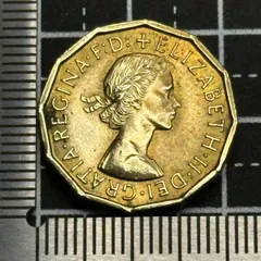エリザべス女王3ペンス Amazon | コンチョ イギリス 3ペンス 黄銅貨 エリザベス2世 ER-3A ネジ