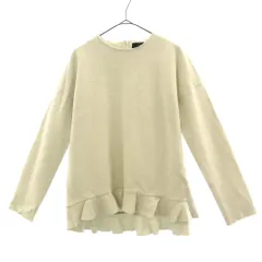 sacra サクラ 長袖 ウールブレンド カットソー 38 グレー レディース 古着