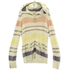 gelato pique ジェラートピケ ボーダー 長袖 ルームウェア F スムーズィーランダムボーダーパーカー レディース 古着