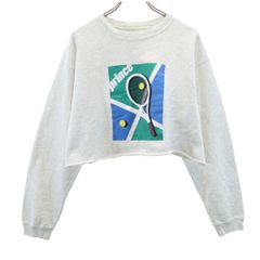 BEAUTY&YOUTH UNITED ARROWS ビューティアンドユースユナイテッドアローズ プリンス コラボ ロゴプリント 長袖 スウェット トレーナー XL グレー系 prince メンズ 古着