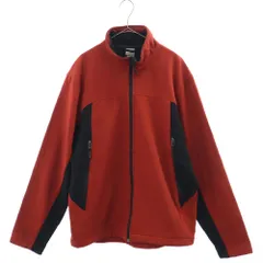 Champion チャンピオン 切替 ジップジャケット M レッド×ブラック C9 メンズ 古着