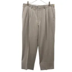 DAKS ダックス ウール 2タック スラックスパンツ 94 グレー メンズ 古着