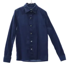 A.P.C. アーペーセー 長袖 コットンシャツ XS ネイビー レディース 古着