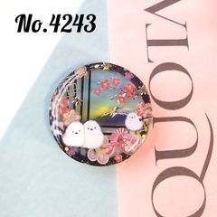 レジンヘアゴム　ハリネズミ No.564 ハリネズミとお花 レジンヘアゴム - メルカリ