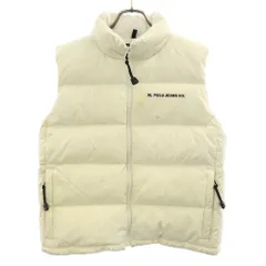 POLO JEANS ポロジーンズ ダウンベスト M ホワイト ラルフローレン レディース 古着