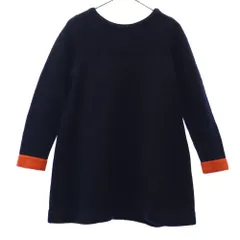 MACPHEE マカフィー 長袖 ウール セーター 1 ネイビー ニット レディース 古着