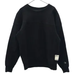 Champion チャンピオン ロゴワッペン 長袖 トレーナー M ブラック スウェット メンズ 古着