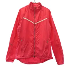 NIKE ナイキ ロゴプリント ナイロン ウインドブレーカー S ピンク スポーツ トレーニング レディース 古着