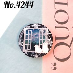 No.564 ハリネズミとお花 レジンヘアゴム - メルカリ