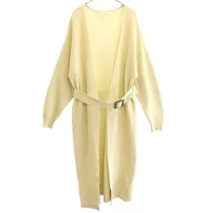 rienda リエンダ 長袖 ロング ニットカーディガン F ホワイト レディース 古着