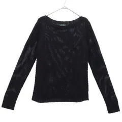 LAUREN RALPH LAUREN ローレンラルフローレン 長袖 セーター XS ブラック ニット レディース 古着