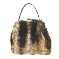 極美品 ドルチェ&ガッバーナ ムートン シープファー ワンショルダーバッグ 茶 2025年最新】ドルガバ ファー バッグの人気アイテム - メルカリ