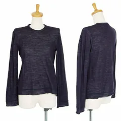 ジュンヤワタナベ コムデギャルソンJUNYA WATANABE COMME des GARCONS ウールアクリルニットカットソー 紺M位