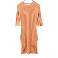 Lily Brown リリーブラウン 長袖 ニット ロングワンピース F ピンク レディース 古着