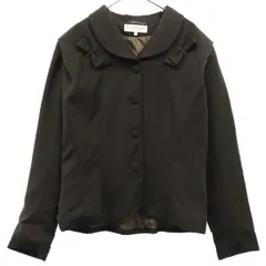 Paddy Campbell パディキャンベル 英国製 ウールジャケット 14 ブラウン レディース 古着