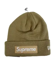 シュプリーム SUPREME NEWERA BOX LOGO BEANIE DARKSAND ニューエラ ボックスロゴビーニー ロゴ 無地 カラー：ダークサンド 帽子 メンズ帽子 キャップ ベージュ 101hat-198
