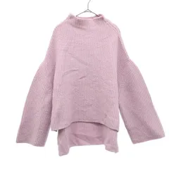 SNIDEL スナイデル 長袖 ハイネック デザインニット セーター F ピンク レディース 古着
