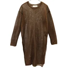 Lily Brown リリーブラウン 長袖 ニット ワンピース F ブラウン レディース 古着