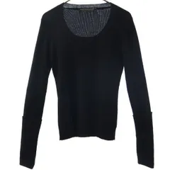 NAO TAKEKOSHI ナオタケコシ ウール 長袖 セーター S ブラック ニット レディース 古着