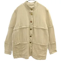 HENRIK VIBSKOV ヘンリックヴィブスコフ リネンブレンド ジャケット ホワイト レディース 古着