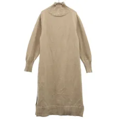 FRAY I.D フレイアイディー 長袖 ニット ロングワンピース F ベージュ レディース 古着