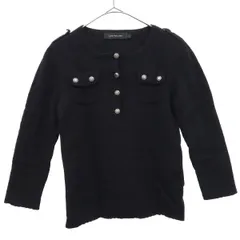 Calvin klein Jeans カルバンクラインジーンズ ウール 長袖 ニット L ブラック セーター レディース 古着