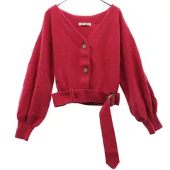 SNIDEL スナイデル アンゴラブレンド 長袖 ニットカーディガン F ピンク レディース 古着