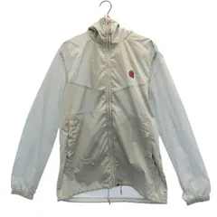 Pretty Green プリティーグリーン ワンポイントワッペン柄 ジップジャケット S グレー ウインドブレーカー パーカー メンズ 古着