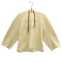 adidas アディダス 3Dプリント 7分袖 スウェットパーカー M ベージュ ショート丈 レディース 古着