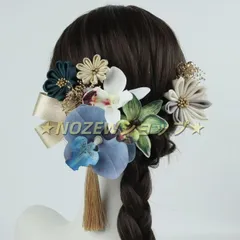 髪飾り 水引 オーガンジー リボン コチョウラン 胡蝶蘭 編みおろし 結婚式 成人式 卒業式 卒園式 袴 着物 白無垢 前撮り ツインテール ゴールド ヘアピン 造花 ドライフラワー ママ振り 浴衣 qd1259