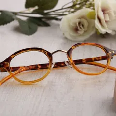 シニアグラス おしゃれ ラウンド 小顔 フィット おしゃれなデザイン ブルーライトカット 40代 50代 60代 PCめがね 老眼鏡 0.5 1.0 1.5 2.0 2.5 3.0 3.5 メンズ レディース 136HY-GQ 紳士 オレンジカラー