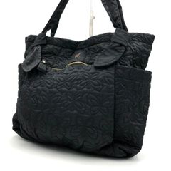 美品】ANNA SUI アナスイ トートバッグ キルティング 蝶 黒 A4収納可